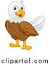 Vector Illustration of Cartoon Bald Eagle Bird Cute Wildlife Mascot by AtStockIllustration