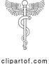 Vector Illustration of Rod of Asclepius Doctor Medical Symbol by AtStockIllustration